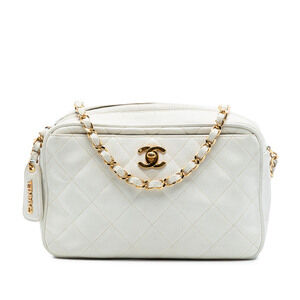 Pre-Loved Chanel CC Quilted Caviar Camera Bag